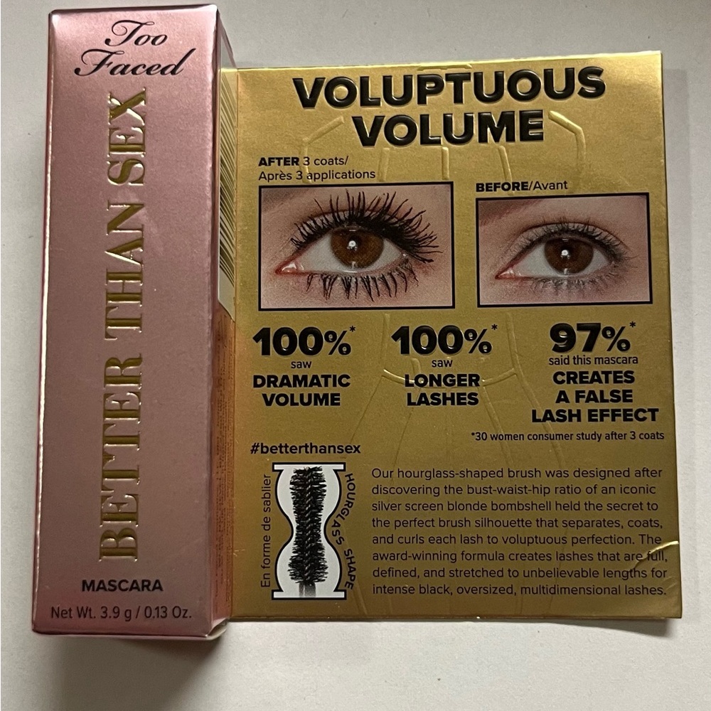 Too Faced Better Than Sex Voluptuous Volume Mascara black 0.13 oz